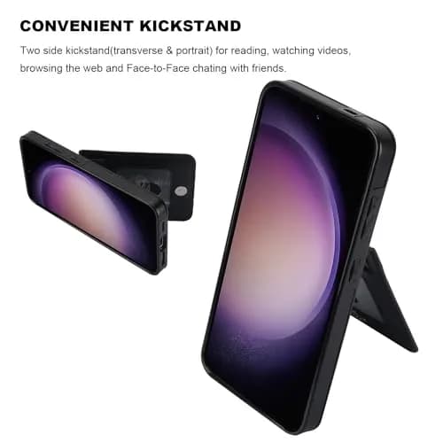 KIHUWEY Samsung Galaxy S24 Case Wallet with Credit Card Holder | Leather Flip Heavy Duty Cover thumbnail 5