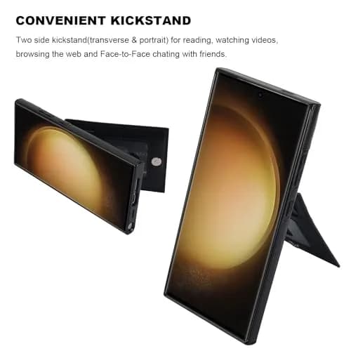KIHUWEY Samsung Galaxy S24 Ultra Wallet Case with Credit Card Holder | Premium Leather Flip Cover with Kickstand & Full Protection thumbnail 5
