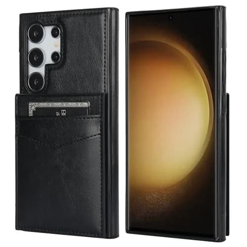 KIHUWEY Samsung Galaxy S24 Ultra Wallet Case with Credit Card Holder | Premium Leather Flip Cover with Kickstand & Full Protection thumbnail 3