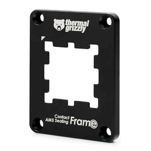Thermal Grizzly AM5 Contact Sealing Frame | AMD Ryzen 7000 CPU Guard & Optimizer - Aluminum, Black thumbnail 1