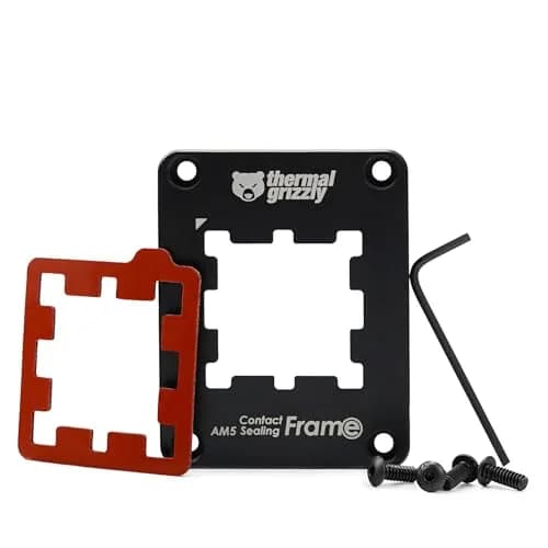 Thermal Grizzly AM5 Contact Sealing Frame | AMD Ryzen 7000 CPU Guard & Optimizer - Aluminum, Black thumbnail 5
