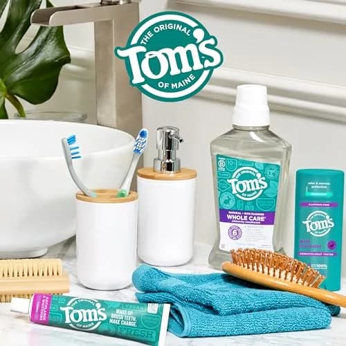 Tom's of Maine Antiplaque and Whitening Toothpaste Fennel 3 Pack 4.5 oz (127.5g) | Fluoride Free Natural Whitening thumbnail 8