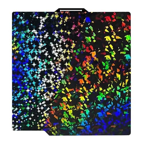 IdeaFormer-3D Rainbow Confetti PEF+Galaxy PEY Build Plate 257x257mm | Holographic Spring Steel Sheet for Bambu Lab thumbnail 1