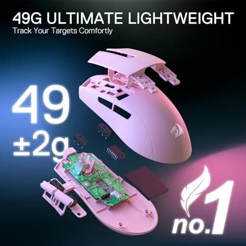 Redragon M916 Wireless Gaming Mouse 55G | 26K DPI, 5 Programmable Buttons, Ultra-Light, Ergonomic Design thumbnail 3