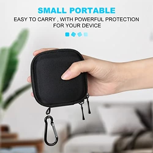 Lacdo Black Portable Hard Drive Case | Shockproof & Water-Repellent Storage for Crucial SSDs thumbnail 5
