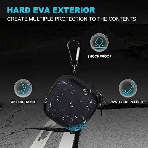 Lacdo Black Portable Hard Drive Case | Shockproof & Water-Repellent Storage for Crucial SSDs thumbnail 3