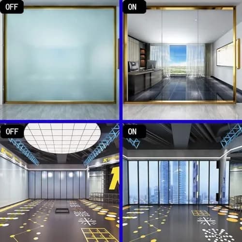 MEGICOLIM Switchable Smart Film PDLC Electronic Tint Glass Sticker 15cm x 30cm (6" x 11.8") | Instant Privacy & Projection Screen thumbnail 4