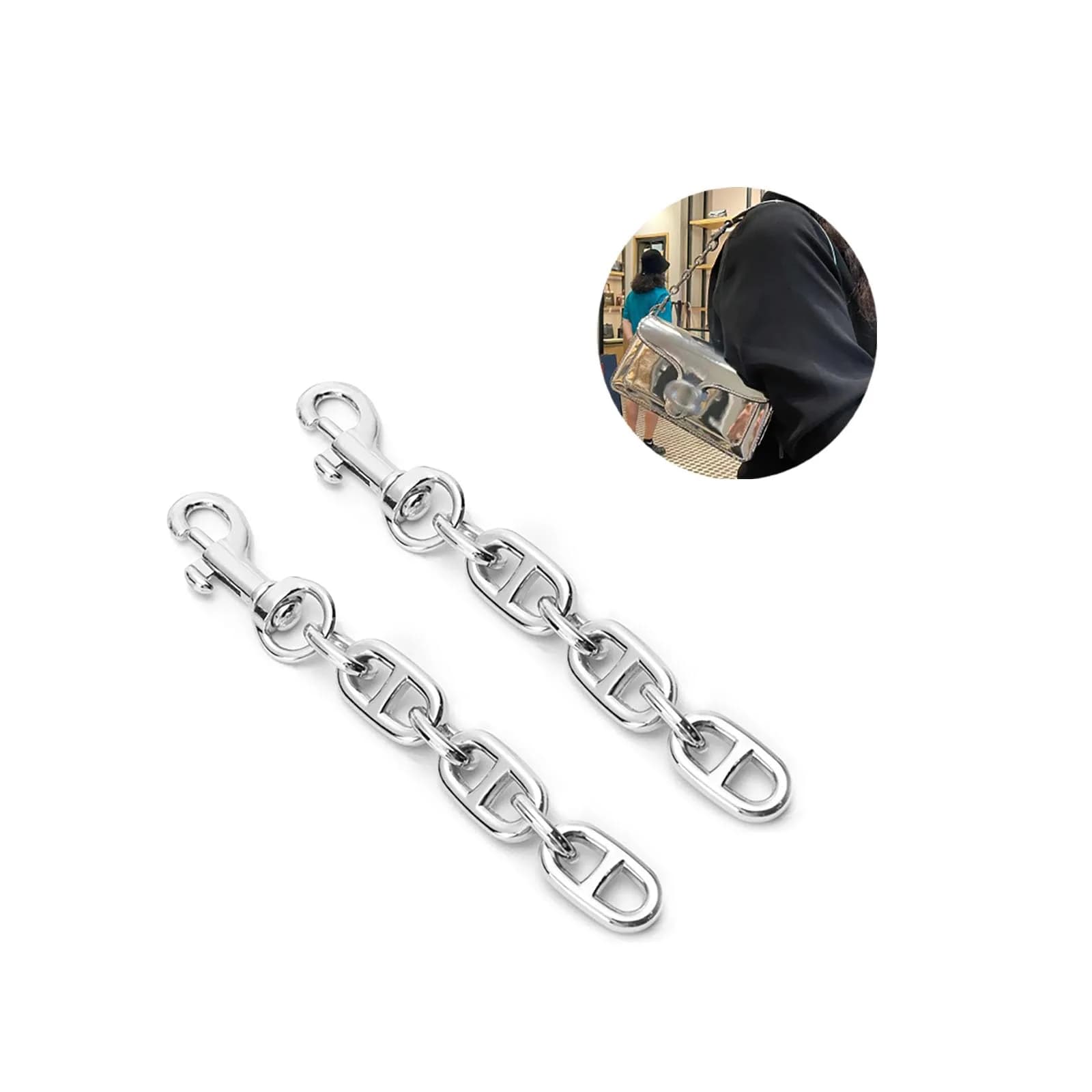 COICOIC 2Pcs Purse Strap Extender 12cm (4.7") | Adds Length for Shoulder Crossbody Bags