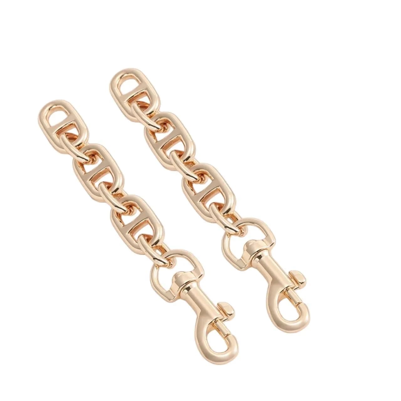 COICOIC Gold 2pcs Bag Chain Extender 12cm (4.7") | Adds Length for Shoulder & Crossbody Wear - main product image