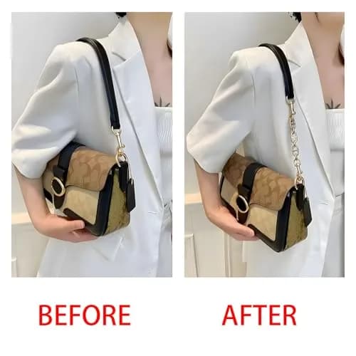 COICOIC Gold 2pcs Bag Chain Extender 12cm (4.7") | Adds Length for Shoulder & Crossbody Wear thumbnail 3