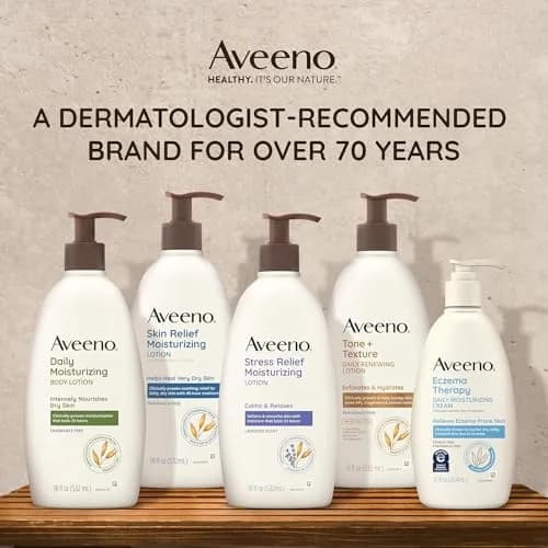 Aveeno Skin Relief Intense Moisture Repair Body Cream Pack of 2 | Fragrance-Free, 660ml (22 Fl Oz) | Triple Oat & Shea Butter for Extra-Dry Skin thumbnail 6