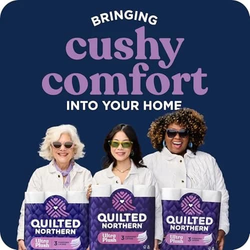 Quilted Northern Ultra Plush Toilet Paper, 24 Mega Rolls | 3-Ply Bath Tissue thumbnail 6