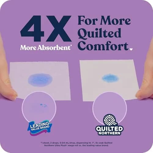 Quilted Northern Ultra Plush Toilet Paper, 24 Mega Rolls | 3-Ply Bath Tissue thumbnail 2