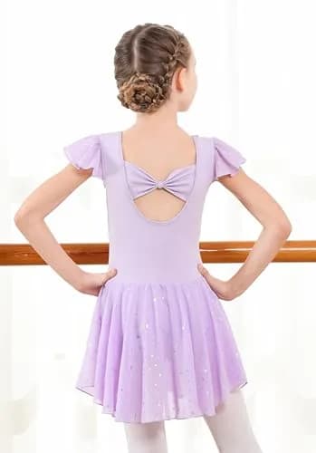 DIPUG Girls Dance Dress Ballet Leotards for Girls 2-12Y | Breathable, Elegant & Comfortable thumbnail 3
