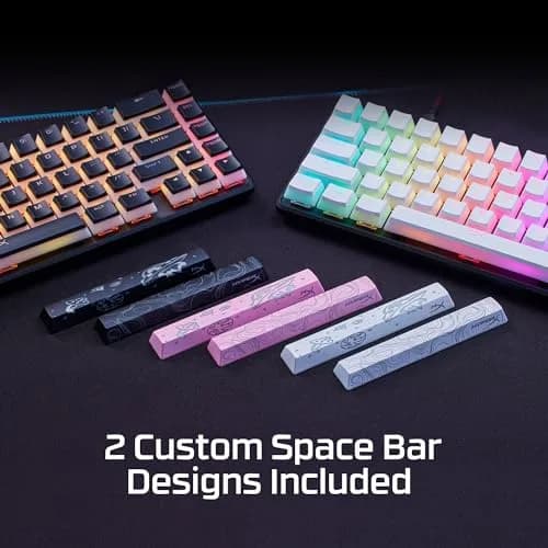 HyperX Pudding Keycaps 2 - Full Key Set - PBT - 112 Keys - Black | RGB Shine-Through, Durable, Customizable thumbnail 5