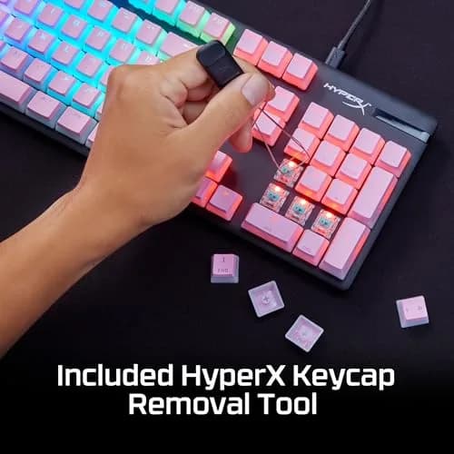 HyperX Pudding Keycaps 2 - Full Key Set - PBT - 112 Keys - Black | RGB Shine-Through, Durable, Customizable thumbnail 6