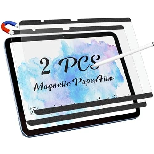 Peslv Magnetic Paper Screen Protector for iPad 10th & 11th | Anti-Glare, Reusable, Blue Light Filter thumbnail 1