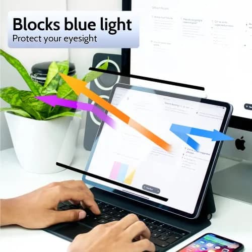 Peslv Magnetic Paper Screen Protector for iPad 10th & 11th | Anti-Glare, Reusable, Blue Light Filter thumbnail 5