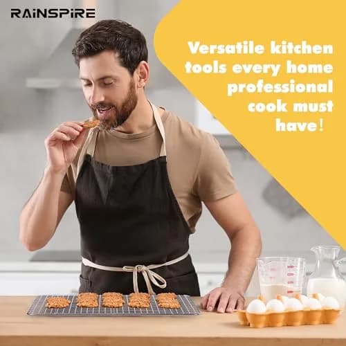 Rainspire 304 Stainless Steel Cooling Rack 21.8cm x 30.2cm (8.5"x12") | Oven-Safe, Dishwasher-Safe, Rust-Resistant thumbnail 7