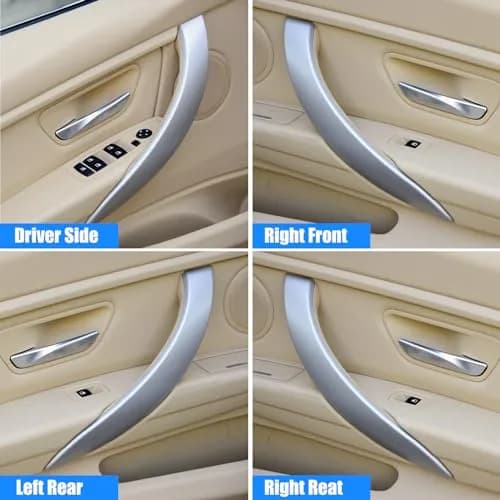 Jaronx Interior Door Pull Handle Replacement for BMW 3 Series 2012-2019 (4-Piece Set, Beige) thumbnail 3