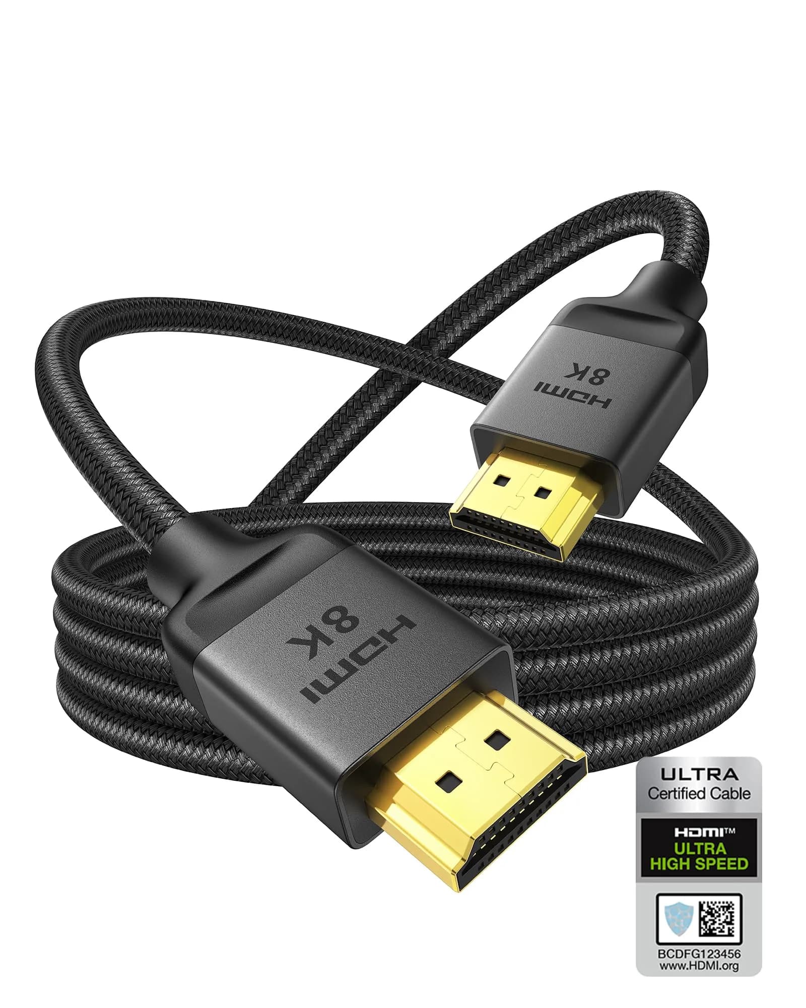 Silkland HDMI 2.1 Cable 10FT | 48Gbps HDR, Ultra High Speed, 8K/10K Support - main product image