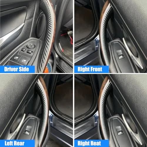 Jaronx 4PCS Door Handles Replacement for BMW 3 Series F30/F31/F80 M3 | Carbon Fiber Finish, Easy Install thumbnail 3