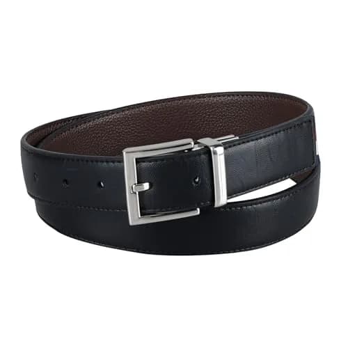 Tommy Hilfiger Men's 32mm Stretch Reversible Belt - Dark Brown/Black thumbnail 3