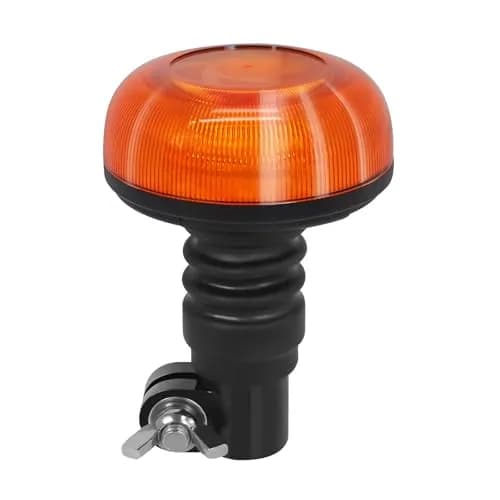 Agrieyes W57P Amber LED Beacon Light, Pole Mount Strobe Light 19W (12V) | High Visibility Emergency Vehicle Warning Light thumbnail 1