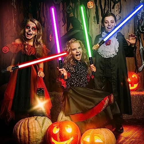 Kenpora Light Sabers for Kids | Extendable, Motion Sensitive FX Sound, Safe Plastic, 16.9-31.9 inches thumbnail 6
