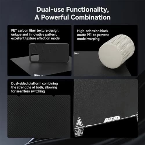 Creality K1 PEI Build Plate Kit 235x235mm (PET+PEI) | Dual-Sided Printing Surface thumbnail 3