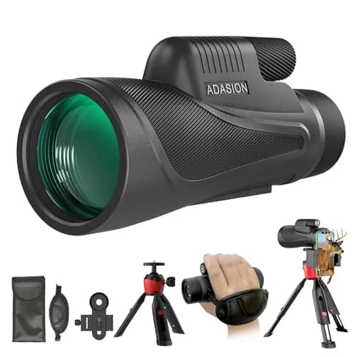 Adasion 15x56 Monoculars for Adults High Powered | HD Vision, IPX7 Waterproof, Phone Adapter & Tripod thumbnail 1