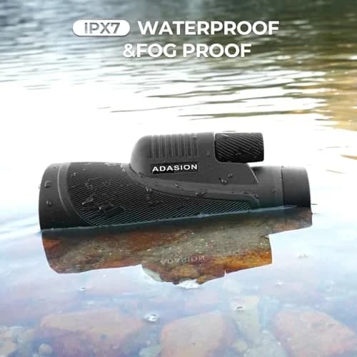 Adasion 15x56 Monoculars for Adults High Powered | HD Vision, IPX7 Waterproof, Phone Adapter & Tripod thumbnail 3