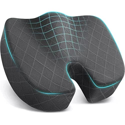 TushGuard Grey XX-Large Seat Cushion | Ergonomic Memory Foam for Office Chair & Car Seat thumbnail 1