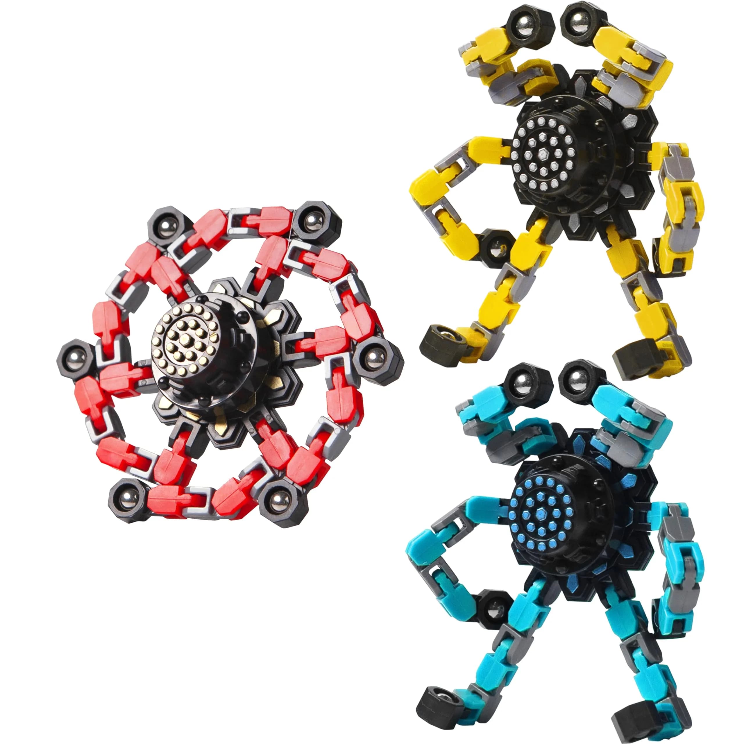 Gokeey Transformable Fidget Spinners 2 Pcs | ASTM-Tested Educational Toy — fidget toys 3pc