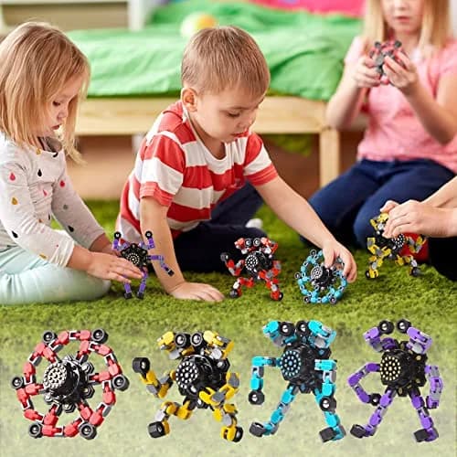 Gokeey Transformable Fidget Spinners 3 Pcs | Stress Relief Sensory Toys for Kids and Adults thumbnail 3