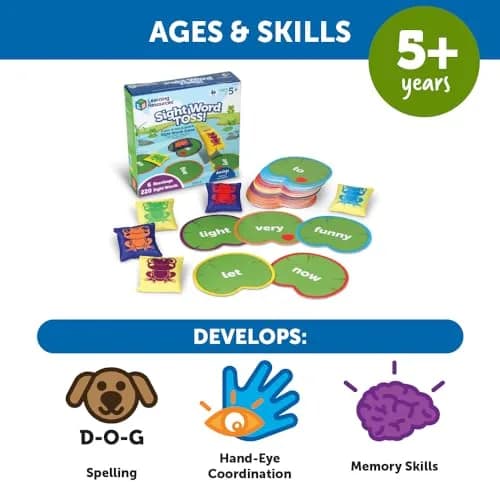 Learning Resources Sight Word Toss | Educational Toy for Kids 5+ | Builds Reading & Motor Skills thumbnail 5
