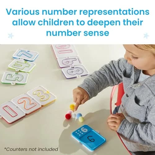 hand2mind Sensory Number Trays, Learning Numbers for Kids, Ages 3+ | Multicolor, Textured & Stackable thumbnail 6
