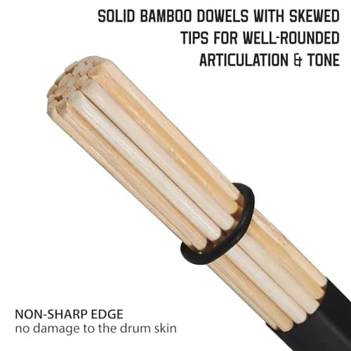 LALAOKS 2Pair Drumsticks Bamboo Punk for Jazz Folk Music | Durable & Eco-Friendly (70-120 chars) thumbnail 3