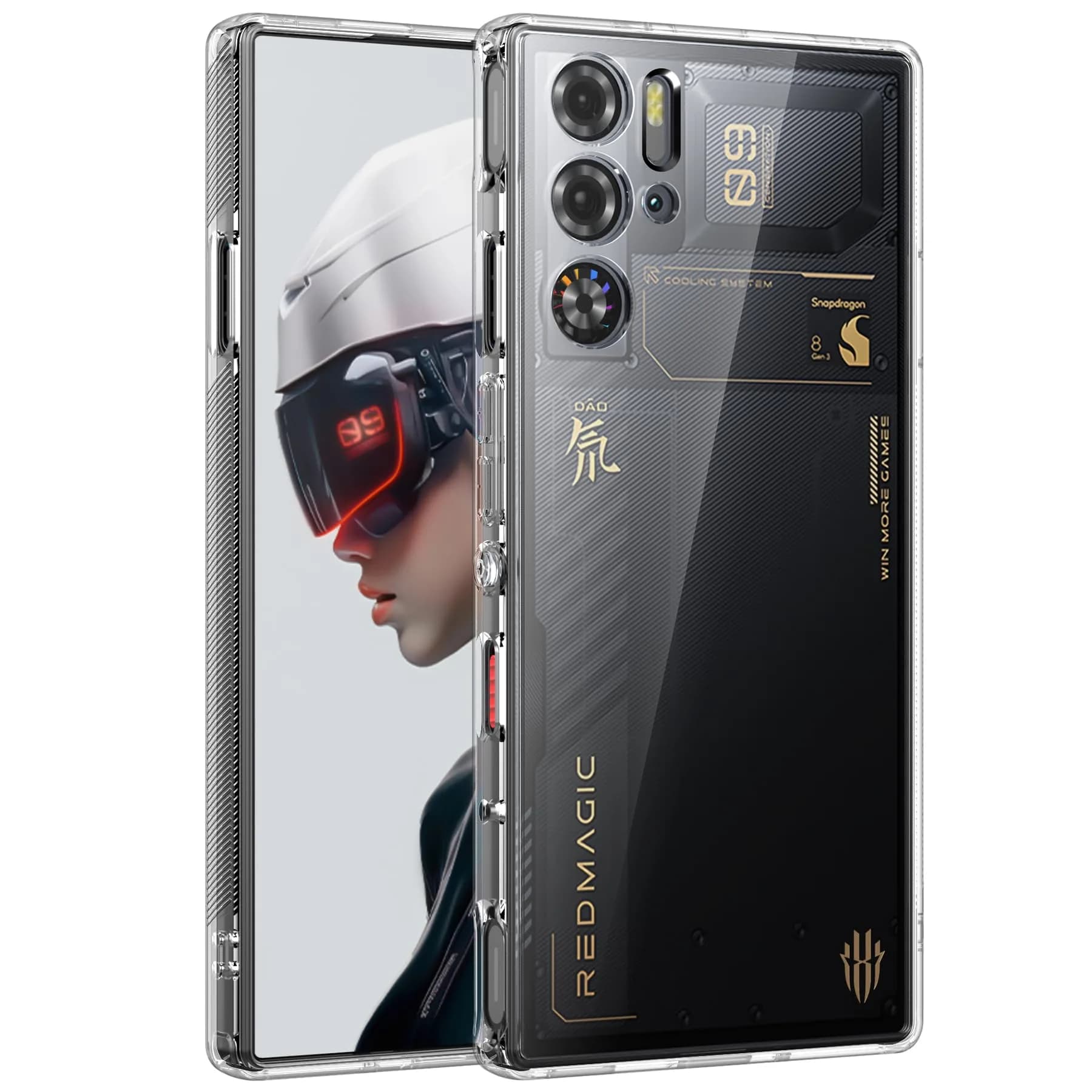 Cresee Crystal Clear Case for Red Magic 10 Pro/10S Pro (6.85'') | Hybrid Shockproof TPU Bumper Hard PC Back — Transparent / Red Magic 9 Pro / 9S Pro