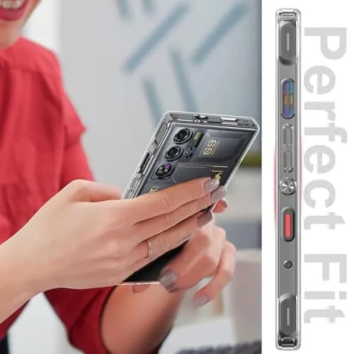 Cresee Crystal Clear Case for Red Magic 9 Pro/9S Pro 6.8" | Shockproof TPU Bumper, Hybrid PC Back thumbnail 3