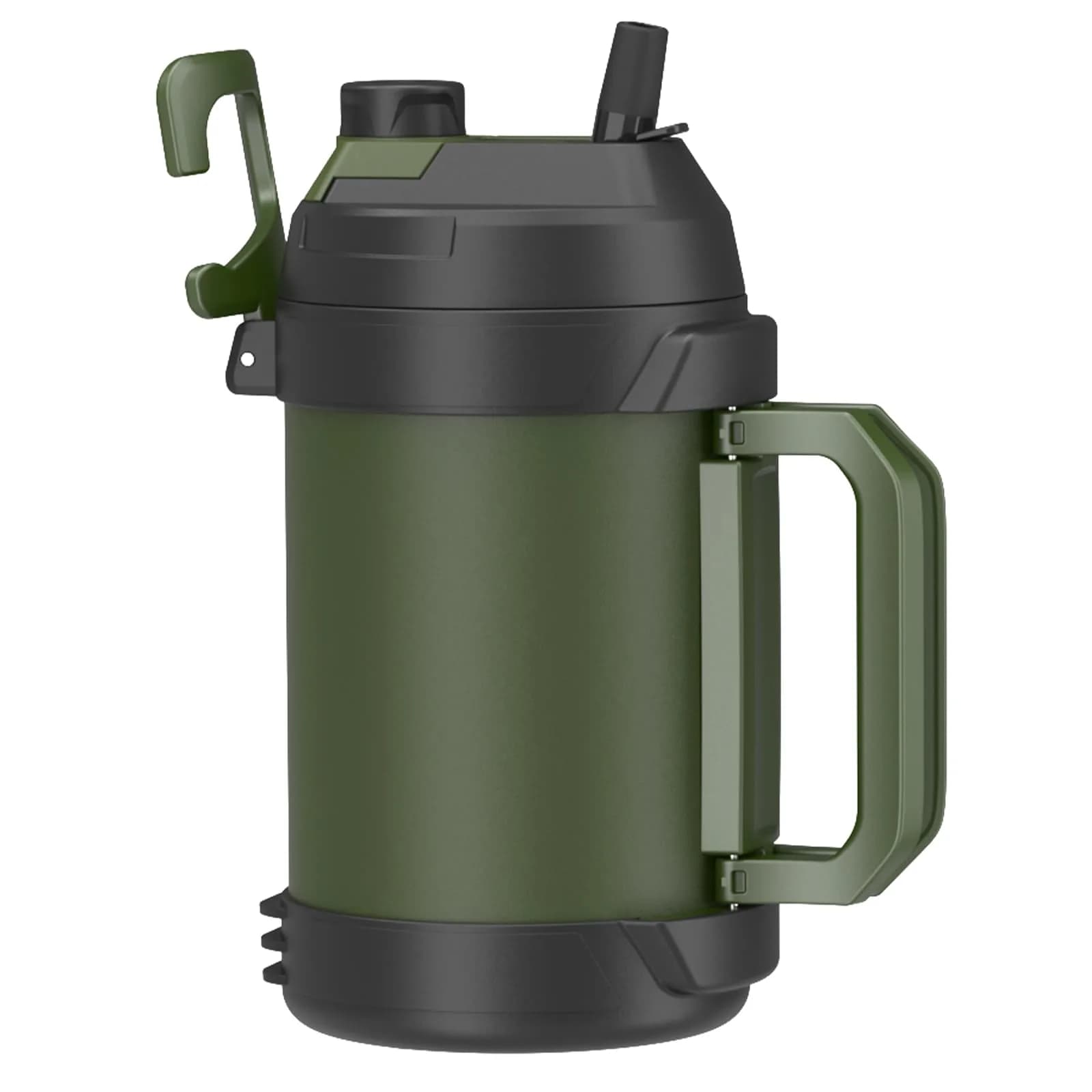 Zukro 1 Gallon (3.78 L) Insulated Stainless Steel Water Jug | Keeps Cold 48 Hrs — Green