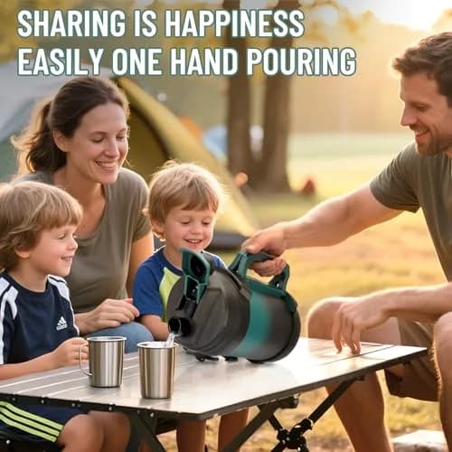 Zukro 1 Gallon Insulated Stainless Steel Water Jug 3.78 L (128 oz) | Keeps Drinks Cold 48 Hrs thumbnail 3
