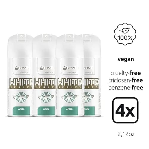 ABOVE White Series Body Spray, Jade, 4 pcs | Long-Lasting Freshness & Natural Care thumbnail 2