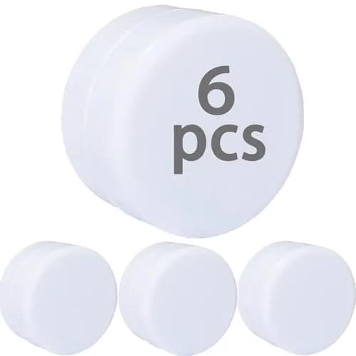 EMLTHORY White Shower Curtain Weights 6 pcs | Magnetic Heavy Duty Curtain Bottom thumbnail 1