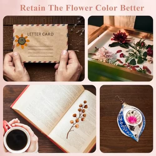 Catcan Microwave Flower Press Kit 8 x 8 inch | Fast Drying for Pressed Flower Art thumbnail 6