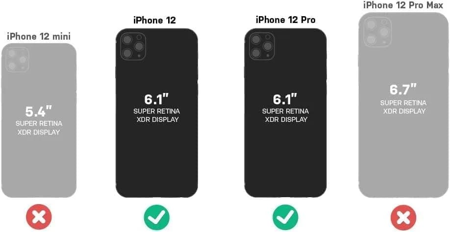 OtterBox Defender Series Screenless Edition Case for iPhone 12 & iPhone 12 Pro 16.7cm x 9.1cm x 1.7cm | Heavy Duty Protection thumbnail 2