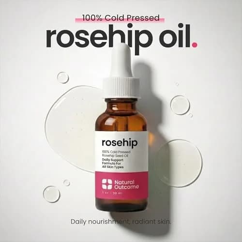 natural outcome Rosehip Oil 1 oz | Pure, Cold-Pressed Face Oil for Hydration & Anti-Aging thumbnail 2