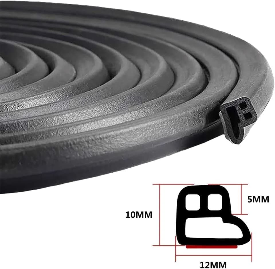 CloudBuyer L-Shape Car Weather Stripping 20m (66ft) | Noise Insulation & Draft Seal thumbnail 2