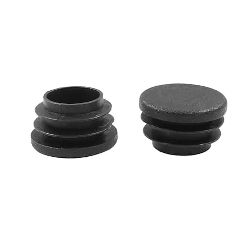 Bonsicoky 1 Inch (25mm) Black Round Plastic Hole Plugs, 4 Pack | Furniture Floor Protector with Impact-Resistant Material thumbnail 4