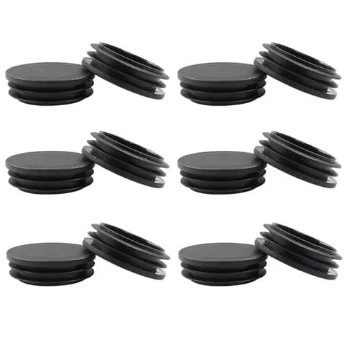 Bonsicoky 12 Pack 2 Inch Black Round Plastic Hole Plugs | Flooring Friendly, Weather Resistant, Easy to Install thumbnail 5